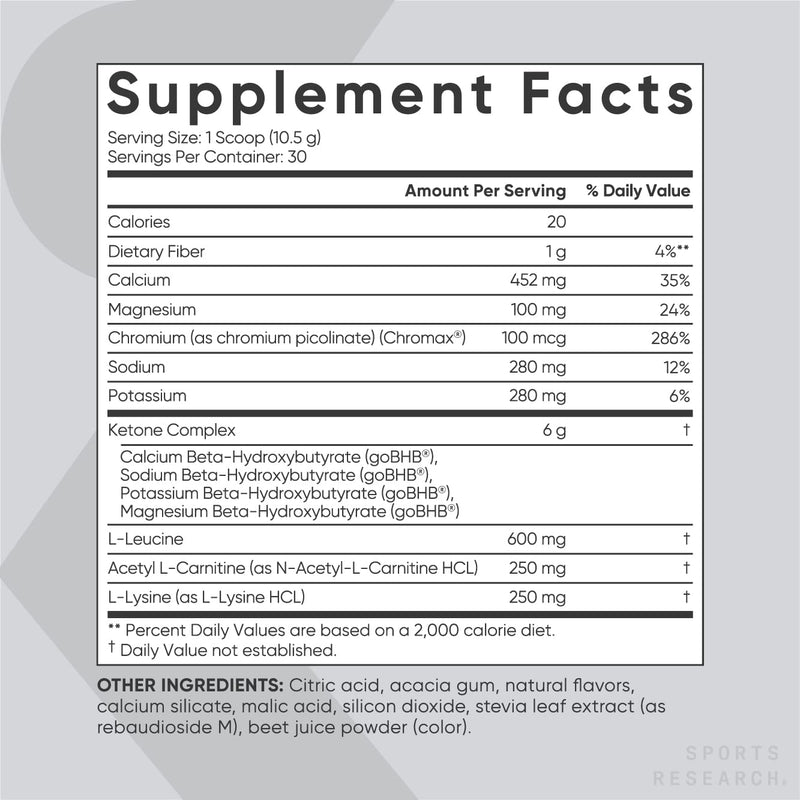 Sports Research Keto Plus Exogenous Ketones with goBHB - 30 Servings | Keto Electrolyte Powder for Hydration, Energy, Focus & Ketosis | Keto Certified, Vegan Friendly (Raspberry Lemonade) Raspberry Lemonade - BeesActive Australia