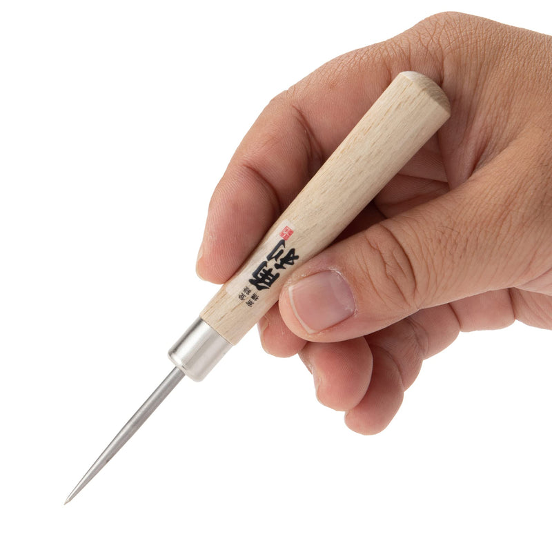 KAKURI Awl Tool for Sewing, Scratch Wood, Leather, Punch, Book Binding, Sharp Japanese Stainless Steel Scratch Awl 4-3/4" Multitool, Maple Wood Handle, Made in Japan 4-3/4" - BeesActive Australia