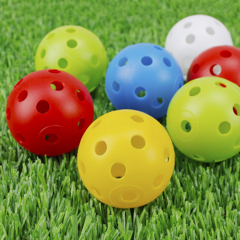 Crestgolf Plastic Golf Balls –20pcs Practice Golf Balls 42mm Golf Balls for Driving Range, Swing Practice, Home Use,Pet Play - BeesActive Australia