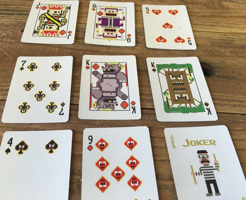 [AUSTRALIA] - Home Run Games 8-Bit Mini Gold Playing Cards 