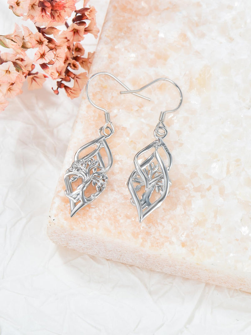 WINNICACA Tree of Life Earrings Sterling Silver Tree of Life Leverback Dangle Earring Tree of Life Jewelry Gifts for Women Girls Birthday Style 3 - BeesActive Australia