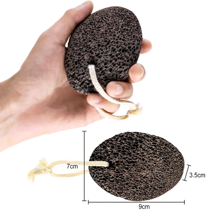 PHOGARY Natural Pumice Stone for Feet, 1 Pack Volcanic Lava Foot Stone Pedicure Tools Hard Skin Callus Remover for Feet and Hands - Natural Foot File Exfoliation to Remove Dead Skin-Black Foot Pumice Rock Black - BeesActive Australia