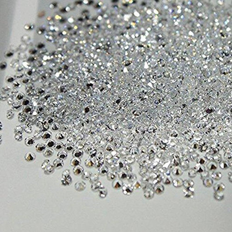 MIOBLET 2880Pcs 1.2mm Ultra Mini Diamond Diy Crystal Nail Rhinestones Need Glue Nail Art Decoration Accessories Manicure Clear Ab + Clear (2 Packs) - BeesActive Australia