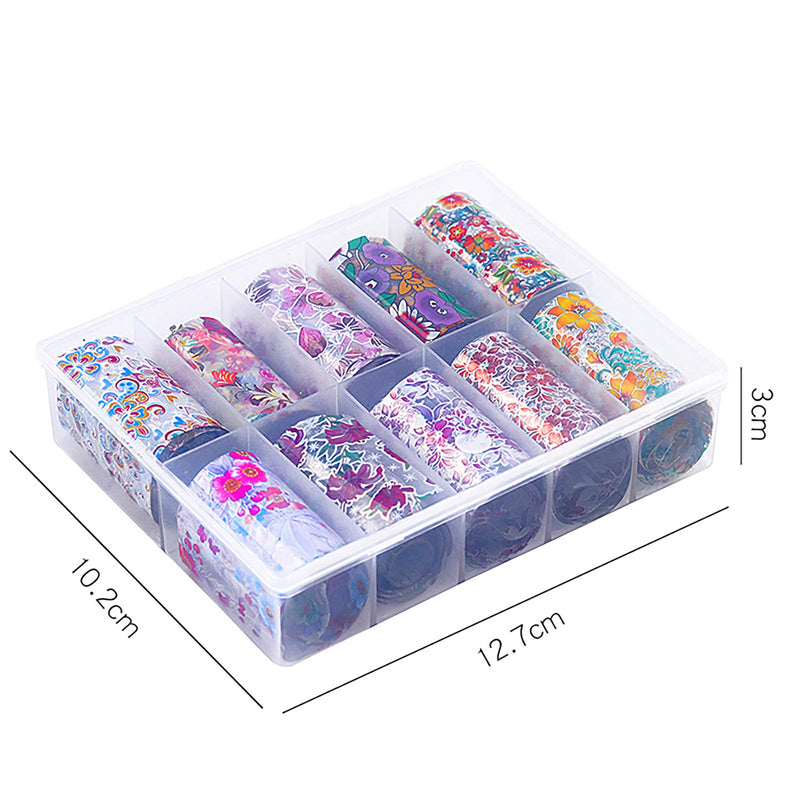 20 Rolls Nail Art Stickers Transfer Stickers 4X120cm Nail Art Designs Starry Sky Series Can Be Used on Fingernails And Toenails (TZ2627) Tz2627 - BeesActive Australia