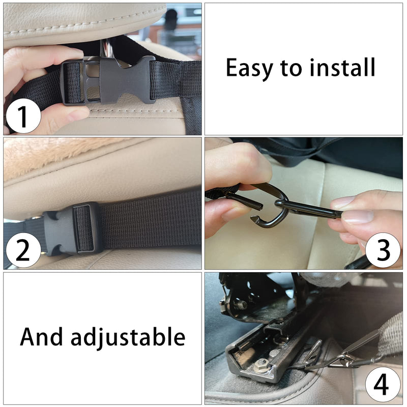GoldOuya Car Dog Net Barrier, Adjustable Mesh Obstacle Car Dog Barrier Net Car Back Seat Pet Fence Car Pet Isolation Protective Network, Easy to Install and Clean 21 * 21In - BeesActive Australia