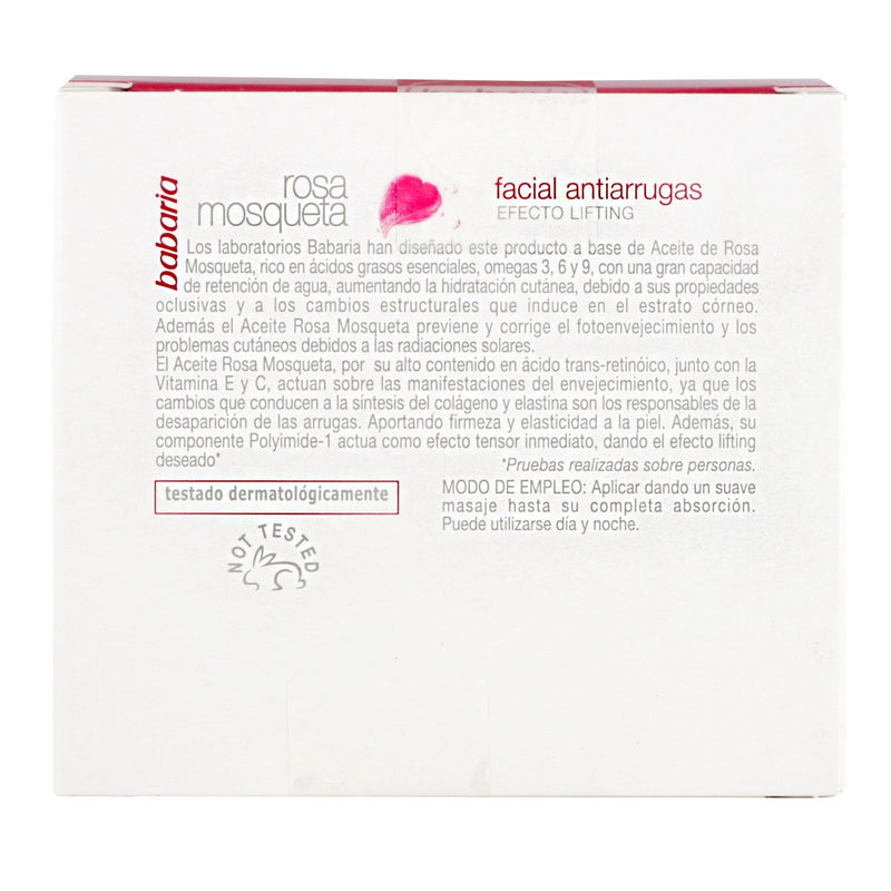 Babaria Face Cream Anti Wrinkle Rose hip Oil 50ml - BeesActive Australia