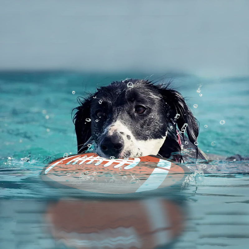 Purrrfect Life Dog Flying Disc with Big Squeaker Stuffing, Floats on Water Football - BeesActive Australia