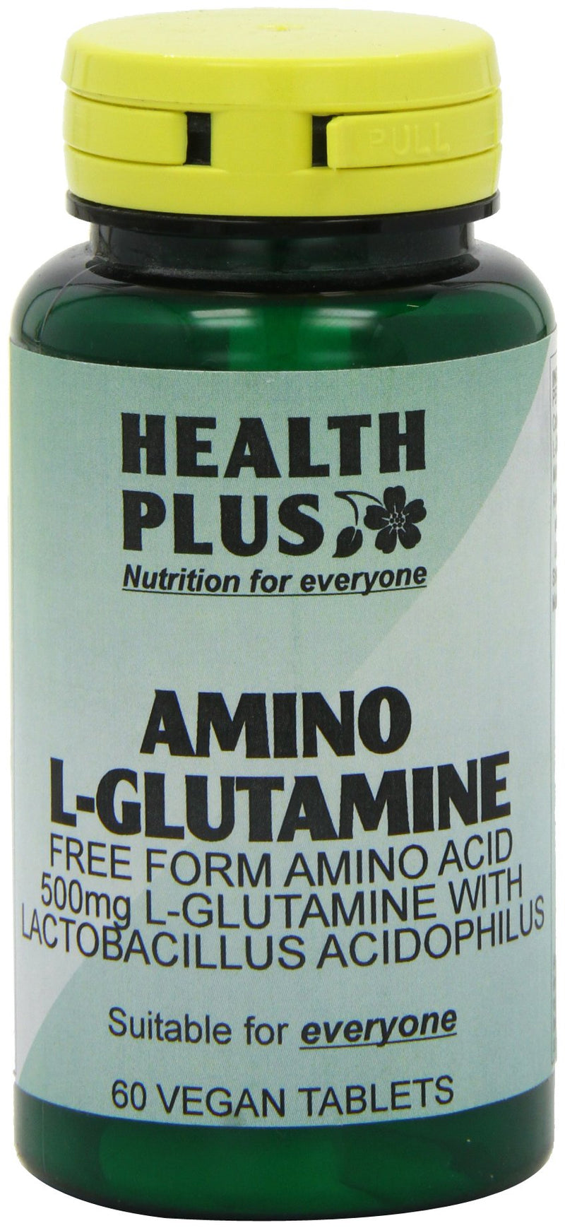 Health Plus Amino L-Glutamine 500mg Amino Acid Supplement - 60 Tablets - BeesActive Australia