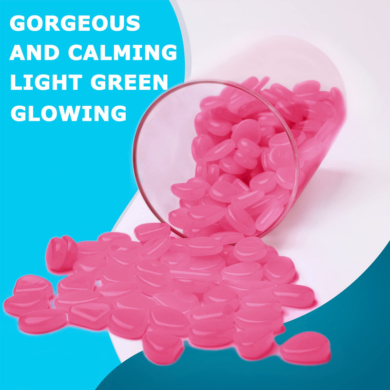 Kaiyuan Dynasty Glow in The Dark Rocks 300Pcs Pink Glow Stones, Glowing Rocks for Fish Tankns 300 - BeesActive Australia