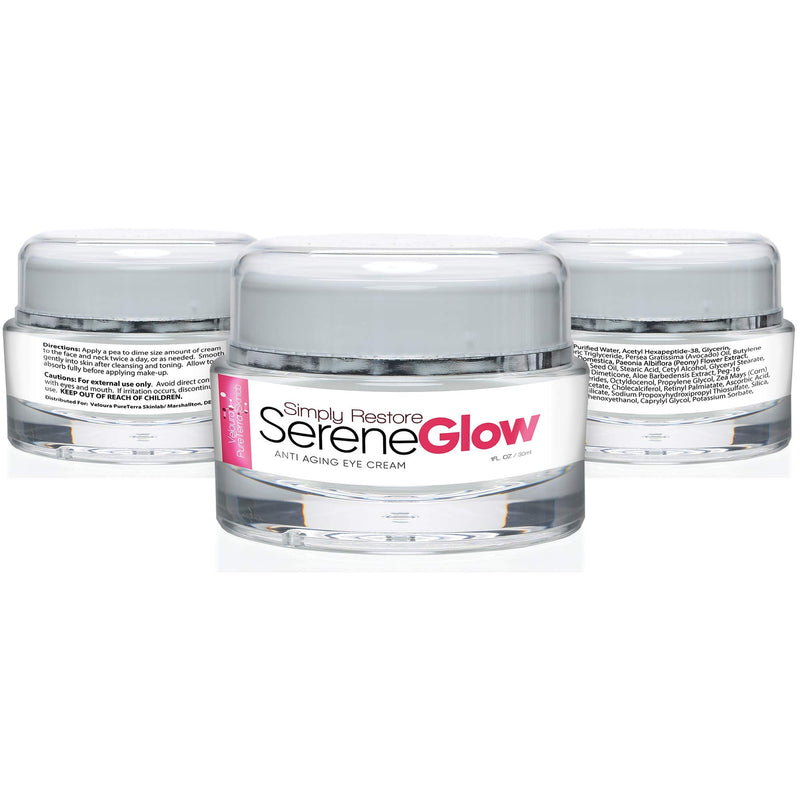 Simply Restore Serene Glow - Anti Aging Eye Cream - Lift and Firm your Eyes and Smile Lines - Help Protect from the Formation of Crows Feet - Protect Your Expression and Beauty - Under Eye Cream - BeesActive Australia