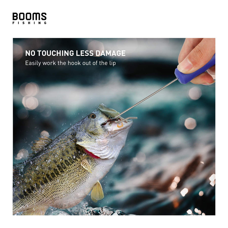Booms Fishing R05 Fish Hook Remover, Dehooker for Saltwater and Freshwater, 7 inch Fish Hook Quick Removal Device, Portable Fish Accessories and Tools, 2pcs Blue, 2pcs - BeesActive Australia