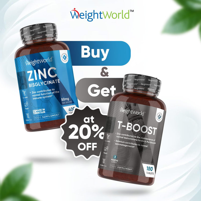 High Strength Zinc Tablets 50mg � 400 Vegan Zinc Bisglycinate Tablets 6+ Months Supply � High Absorption Zinc Supplements for Skin, Hair and Nail - Immunity Supplements for Men & Women - BeesActive Australia