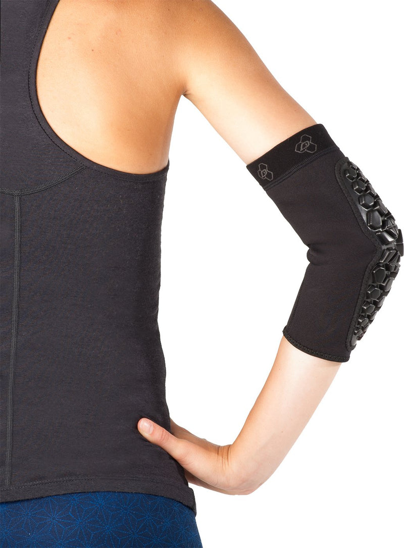 DonJoy Performance Defender Compression Support Elbow Pads (Pair) – Padded Support for Collision Contact Sports, Football, Rugby, Lacrosse, Martial Arts, Obstacle Courses Small - BeesActive Australia