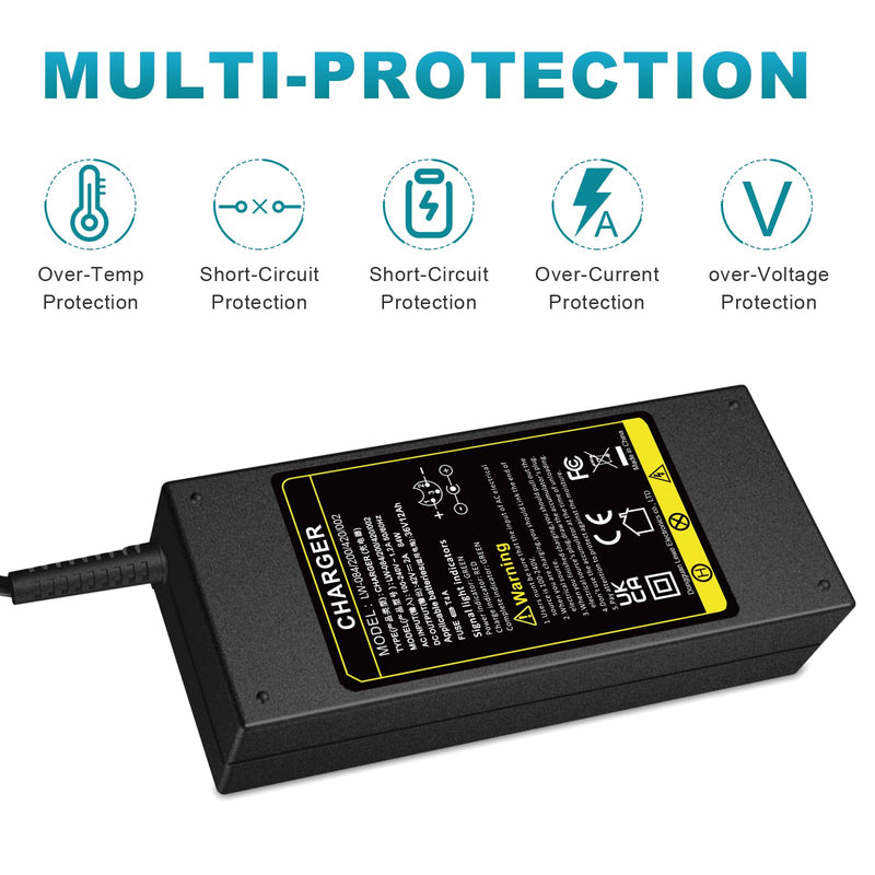 ARyee 42V 2A Scooter Battery Charger Compatible with Electric Mobility Scooter Power Chair Wheelchair with XLR Connector - BeesActive Australia