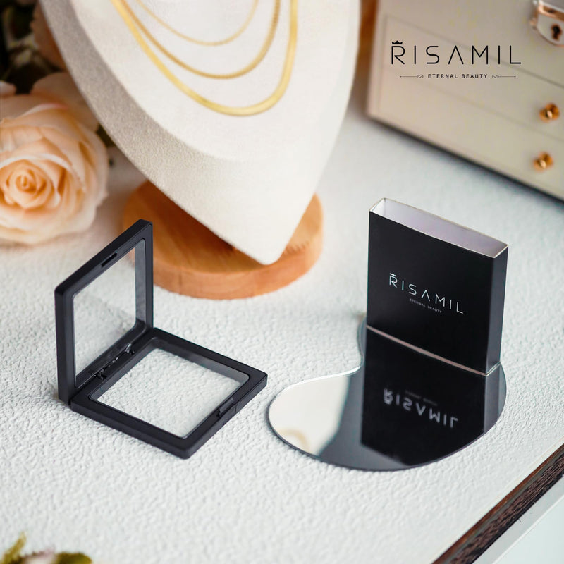 Risamil Gold Necklace for Women, 14K Gold Plated/Silver Layered Necklaces for Women, Dainty Gold Necklace Set Chain Choker Necklace Gold Jewelry Gift for Women and Girls 3 Layered O Chain/Cuban/ Herringbone - BeesActive Australia