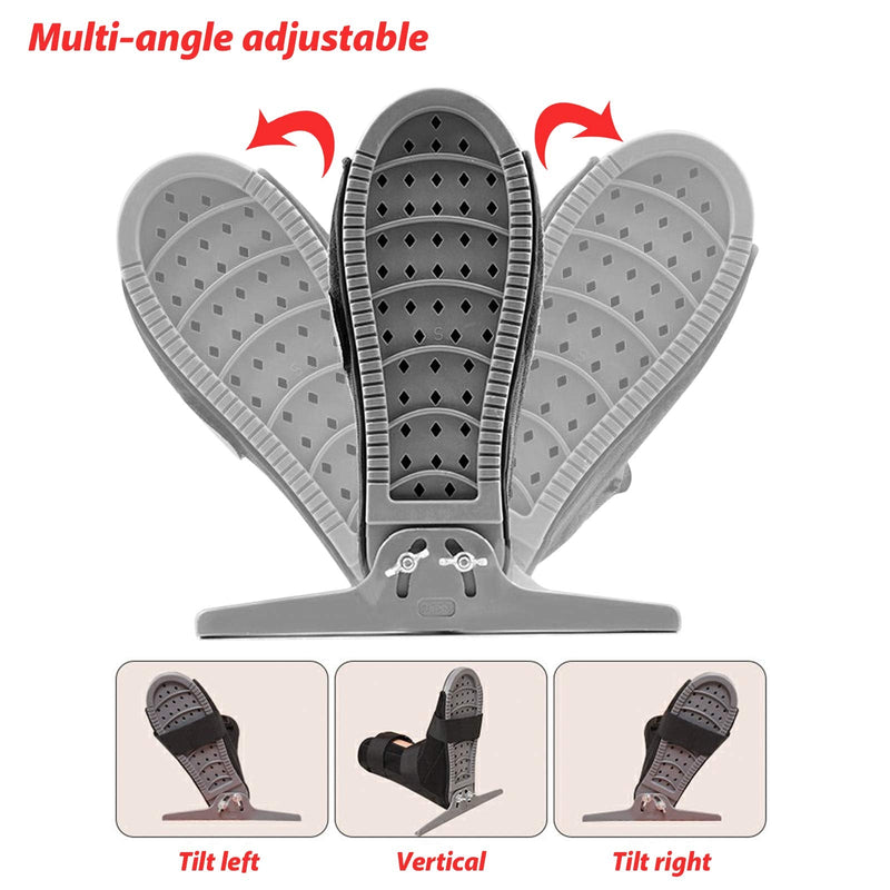 Ankle Foot Fracture Orthopedic Broken Surgical Foot Ankle Rehabilitation Wooden Walker Shoes Adjustable Walking Boot Open Toe Plaster Cast Shoes Ankle Walker Brace Support for Fractures Ligament (L) L - BeesActive Australia