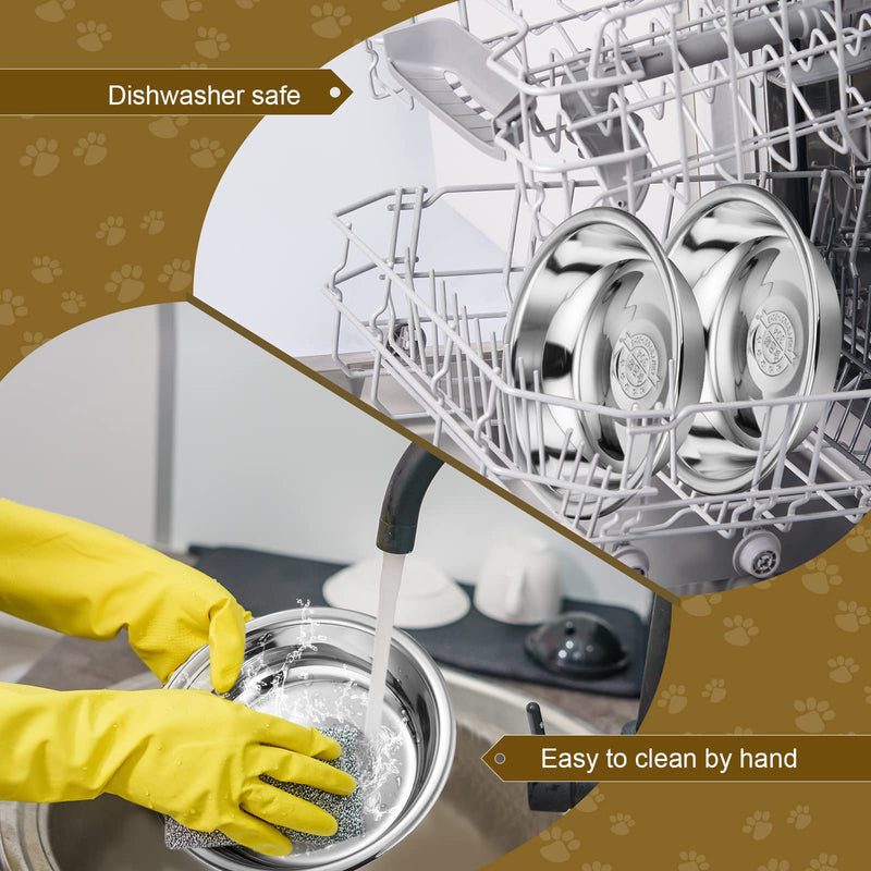 10 Pcs Shallow Cat Food Bowls Replacement Stainless Steel Cat Bowls Whisker Relief Cat Bowls for Elevated Stand Metal Cat Dishes Dishwasher Safe 5.5'' Basic Bowls for Cat - BeesActive Australia