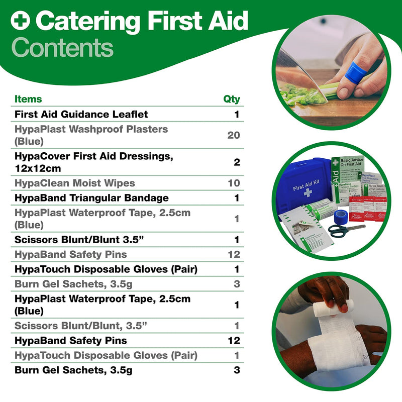 Safety First Aid Evolution BarKiosk Catering Kit FullyStocked, Blue, 1 count Bar / Kiosk First Aid Kit - BeesActive Australia