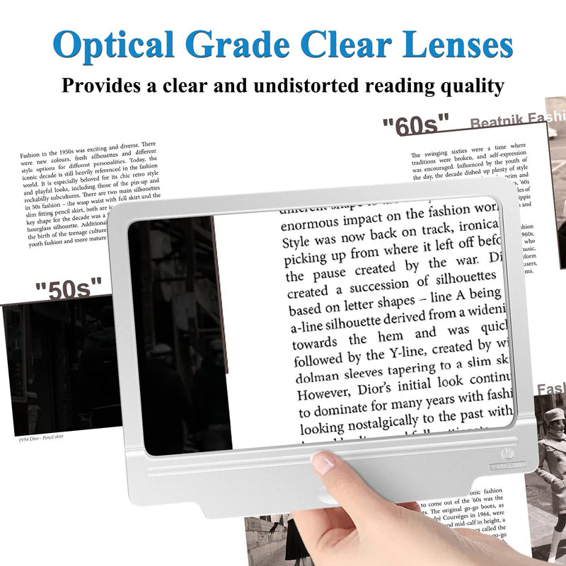 OBOVO Magnifying Glass, 4X Magnifier with 36 LED Lights, Perfect for Low Vision Person and Seniors - BeesActive Australia