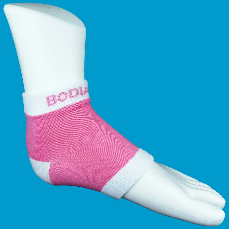 Bodiance Moisturizing Gel Heel Socks or Sleeves, 2 Pairs, Pink, Large, O'keeffe's Healthy Feet Foot Cream for Cracked Heels, Callus Treatment Bundle - BeesActive Australia