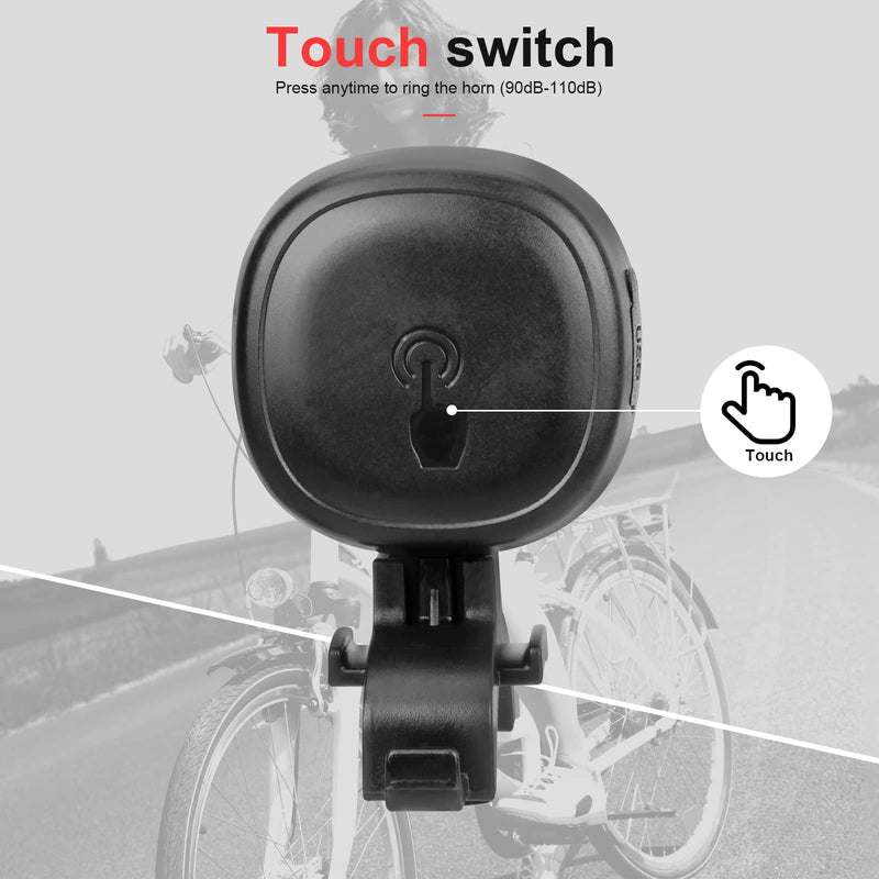 Electric Bike Bell, 90-110dB Adjustable Electric Bike Horn Waterproof Electric Bicycle Bells Cycling Bells for Adults Kids Bicycle - BeesActive Australia