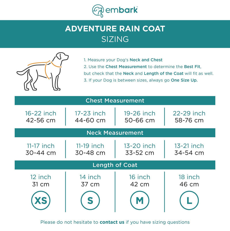 Embark Pets Rain Jacket for Dogs Medium - BeesActive Australia