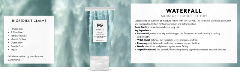 R+Co Waterfall Moisture and Shine Lotion 5 Fl Oz (Pack of 1) - BeesActive Australia
