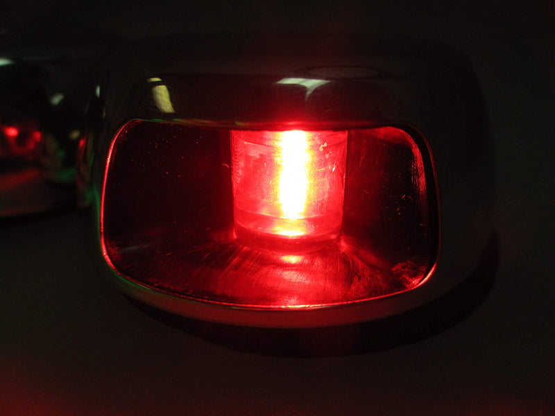 [AUSTRALIA] - Pactrade Marine Horizontal SS304 Navigation Green Starboard Red Port LED Lights 