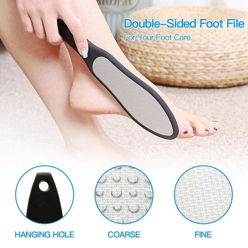 Pedicure Kit, Foot File Set 14 in 1, Professional Manicure Nail Foot Spa Care Tools Double Sided Files Scraper Rasp Heel Feet Peel Dead Skin Remover Callus Exfoliator for Women/Men/Mother’S Day Gift - BeesActive Australia