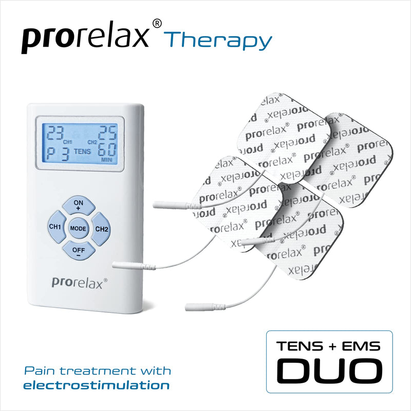 prorelax TENS/EMS Duo | Electrostimulation device | 2 therapies with one device | Natural therapy against chronic pain and for muscle building - BeesActive Australia