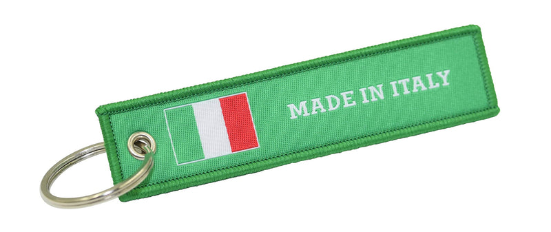 Great 1 Products Country Flag Made In Keychain Tag with Key Ring - Keys, Cars, Trucks, Motorcycles, Gifts - EDC Made in Italy - BeesActive Australia