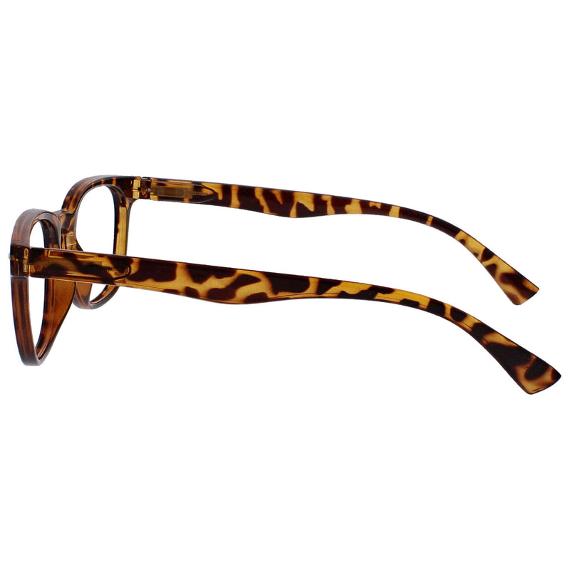 UV Reader Brown Tortoiseshell Reading Glasses Value 3 Pack Designer Style Mens Womens Spring Hinges UVR3PK014 +1.00 +1.00 Magnification - BeesActive Australia