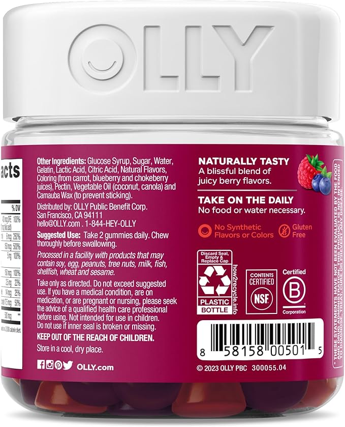 Olly - Perfect Women's Multi-Bliss Berry - 90 Gummies in 1 (x 1) - BeesActive Australia