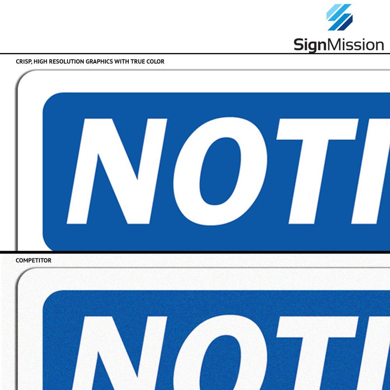 OSHA Notice Signs - Not an Entrance Use Front Door | Vinyl Label Decal | Protect Your Business, Construction Site, Warehouse |  Made in The USA 18" X 12" Decal - BeesActive Australia