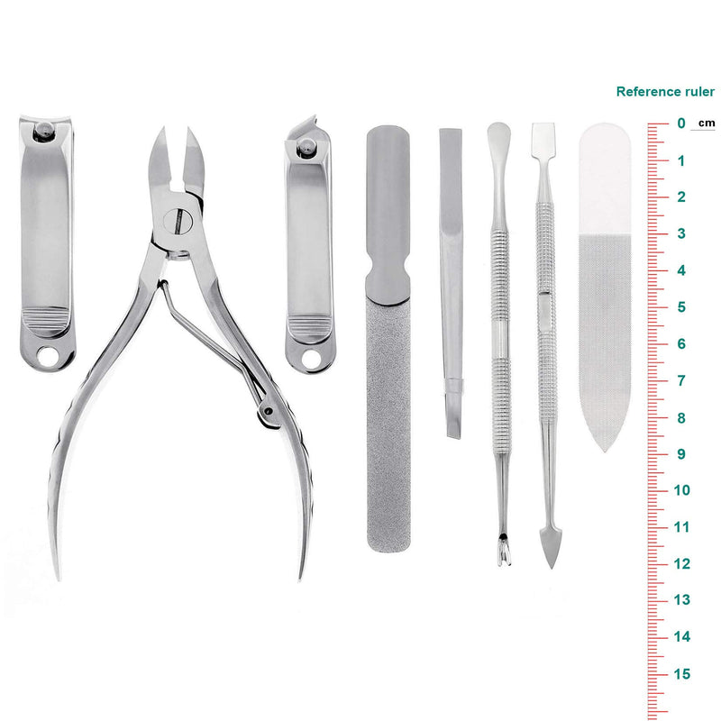 SHIGER Professional Nail Clipper Set Ultra Sharp Sturdy Fingernail Toenail Nipper Cutters with Travel Case for Seniors Ingrown Thick Nails Cuticle Trimmer File Buffer Manicure Pedicure Tool (Set B) Set B - BeesActive Australia