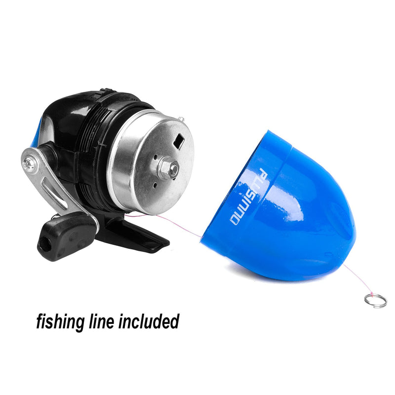 [AUSTRALIA] - PLUSINNO Kids Fishing Pole,Telescopic Fishing Rod and Reel Combos with Spincast Fishing Reel and String with Fishing Line Blue 120CM 47.24IN 