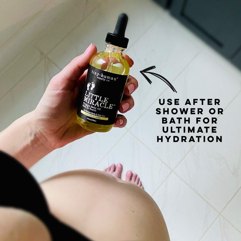 Little Miracle Preggo Belly Oil (Unscented) for Preventing Pregnant Mama Stretch Marks and Itching Unscented  - BeesActive Australia