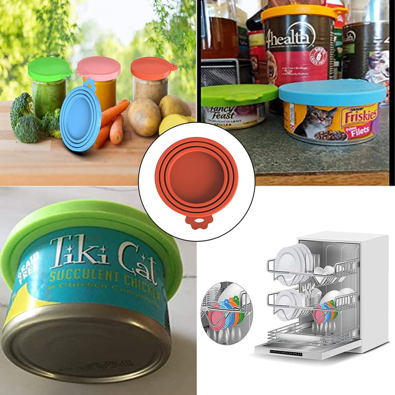 9 Pcs Food Can Lids Pet Can Covers for All Standard Size Dog and Cat Food Can Lids - BeesActive Australia