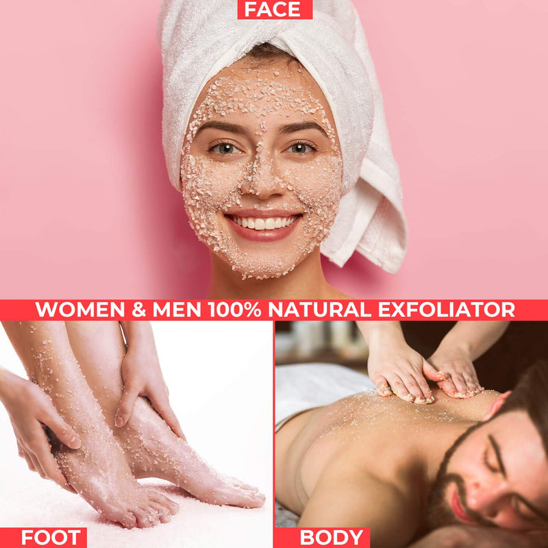 O Naturals Exfoliating Dead Sea Salt Grapefruit Essential Oil Face Body & Foot Scrub. w/ Vanilla &. Hydrating Exfoliate Dead Skin, Best Anti Cellulite Acne Ingrown Hairs Corns, Men & Women Scrub 18oz - BeesActive Australia