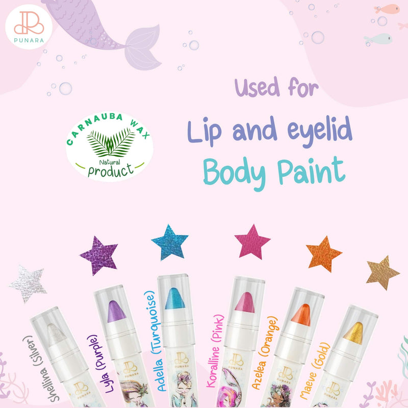 PUNARA Organic & Natural Eyeshadow & Lip Crayon Stick, Safe and Gentle for Kids (Adella) - BeesActive Australia