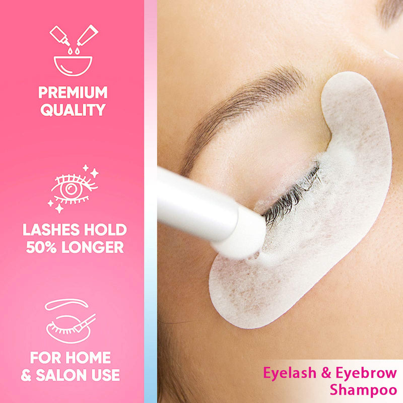 Eyelash Extension Cleanser, Eyelash Extension Eyelid Foam Cleanser Mascara Foam Shampoo Gentle Formula for Sensitive people/Paraben & Sulfate Free/Remove Eye Makeup & Oil & Dust/For Salon and Home Use - BeesActive Australia