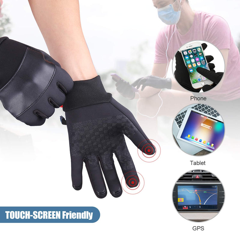 SkyGenius Winter Gloves for Men Women, Thermal Gloves Anti Slip Touchscreen Cold Weather Warm Gloves for Cycling Running Biking Driving Hiking Medium - BeesActive Australia