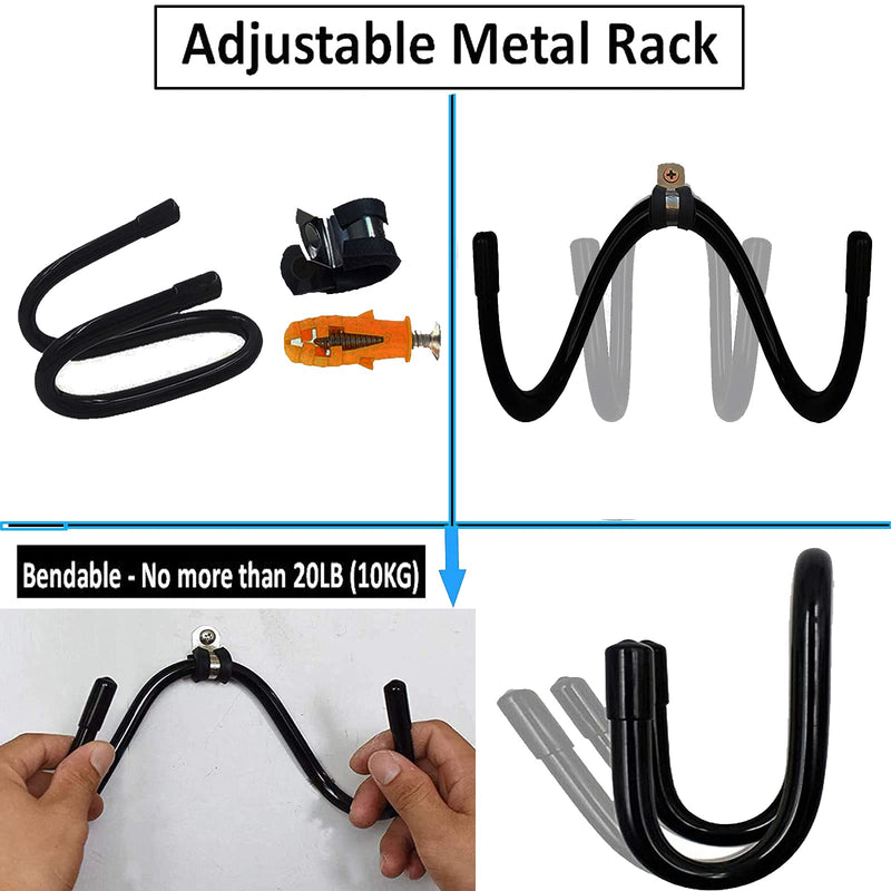 Pmsanzay Bow Wall Storage Display Rack Bow Hanger Hooks Wall Holder Wall Mount Storage and Display Your Bow - Rubber Protection, no Scratches - Hold up to 20 Lbs - No Bow - BeesActive Australia