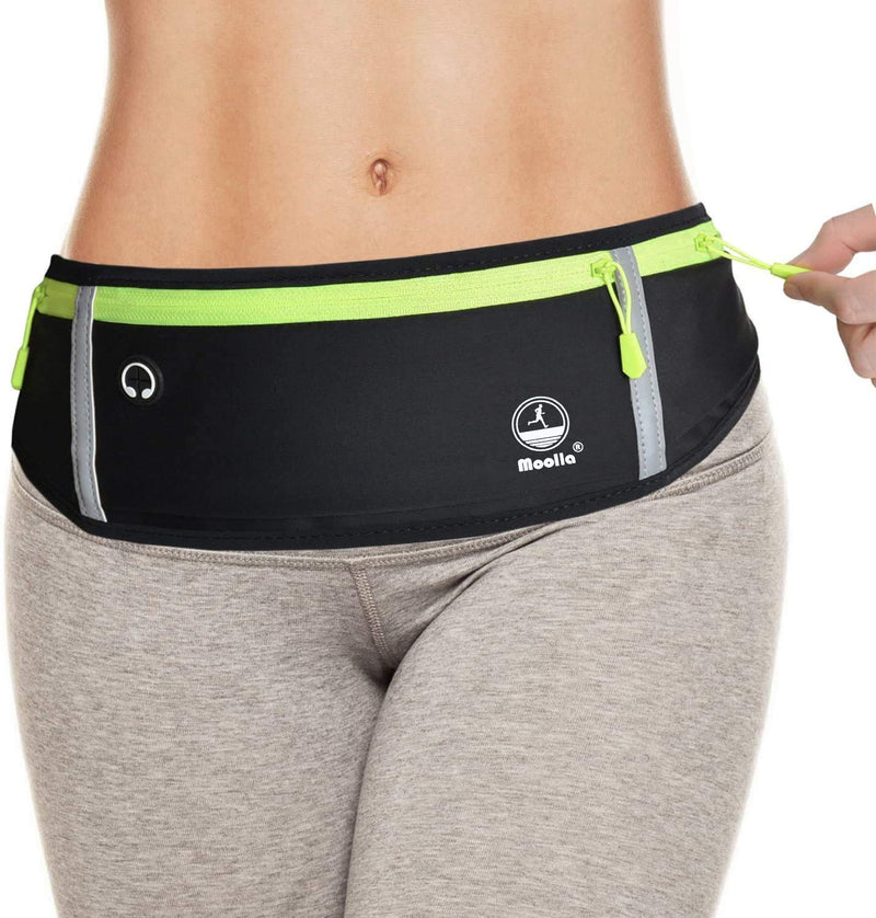 Running Belt, Fanny Pack for Women Men, Water Resistant Waist Pack, Runners Belt for Hiking Fitness Travel - Adjustable Running Pouch Phone Holder Accessories for iPhone Samsung - Black - BeesActive Australia