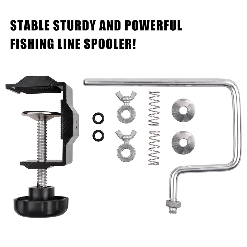 OROOTL Fishing Line Winder Spooler with Clamp Adjustable Stable Fishing Reel Spooler Machine Protable Spinning Reel Spool Spooling Station Winding System Device - BeesActive Australia