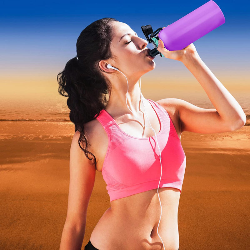 Spout Lid for Hydro Flask Wide Mouth Sport Water Bottles, Replacement Lid Accessories for Hydro Flask Chug lid with Big Handle Easy to Carry, Fits Most Wide Mouth Bottles BPA-FREE-Alpine - BeesActive Australia