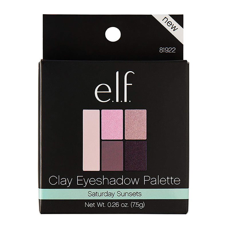 e.l.f. Long Lasting Wear Clay Eyeshadow Palette, Saturday Sunsets, 0.26 Ounce - BeesActive Australia