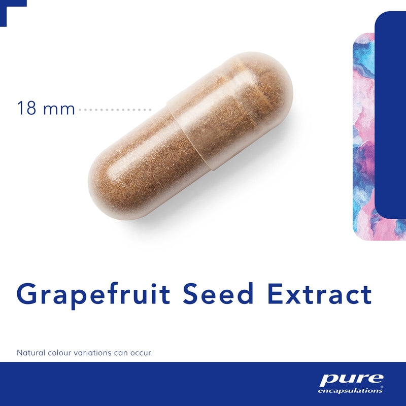 Pure Encapsulations - Grapefruit Seed Extract - Hypoallergenic Grapefruit Essential Oil Supplement - 120 Capsules - BeesActive Australia