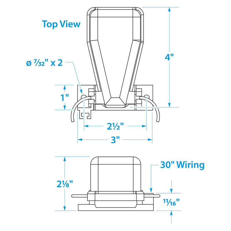 [AUSTRALIA] - Seachoice 19411 Universal Series Automatic Marine Bilge Pump Float Switch for 6V-32V, One Size 