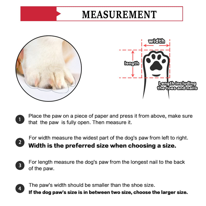 Dog Shoes for Small Medium Large Dogs, Waterproof Breathable Dog Booties for Hot Pavement Winter Snow, Non-Slip Adjustable Dog Boots with Fleece Lined for Outdoor Hiking, 4PCS Size 6: (2.95"x2.52")(L*W) for 52-65lbs Black - BeesActive Australia